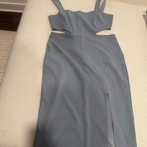 Cider Blue Sheath Cocktail Dress